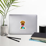 Stop Killing Us (Blond Afro Puff) Bubble-free stickers