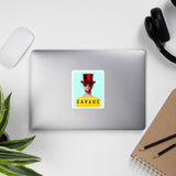 Savage (blue) stickers