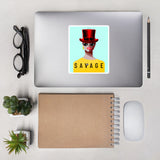 Savage (blue) stickers