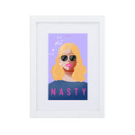 "Nasty" Framed Poster With Mat
