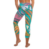 Savage (teal) Yoga Capri Leggings