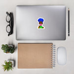 Stop Killing Us (Blue Afro Puff) Bubble-free stickers